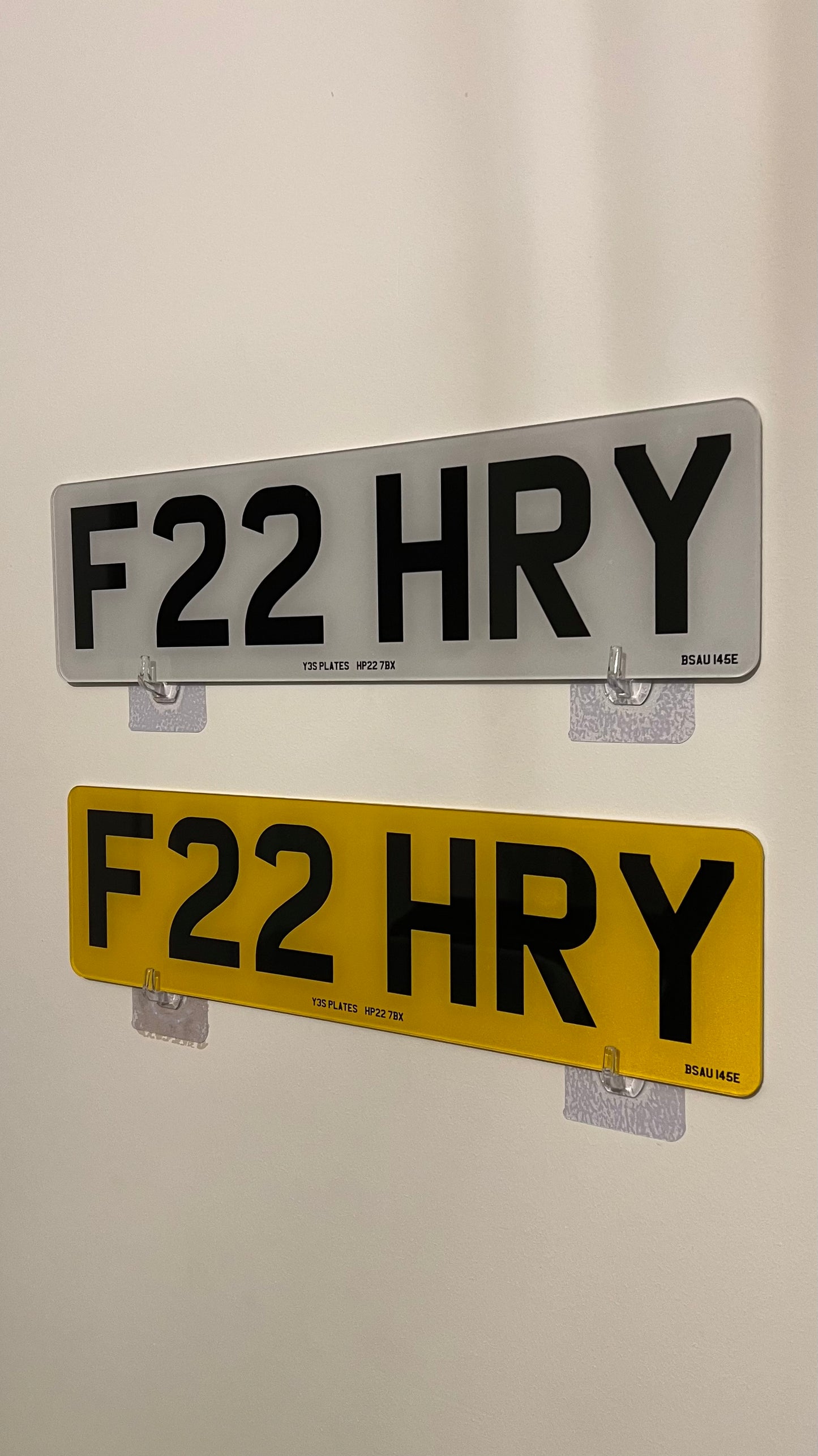 F22 HRY Private Number Plate