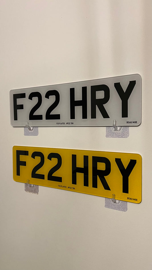 F22 HRY Private Number Plate