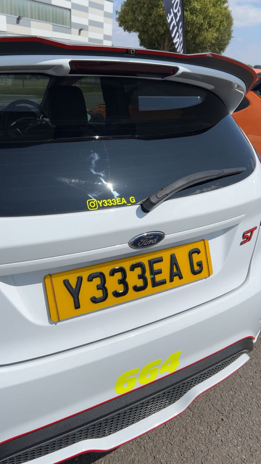 Y333EA G Private Number Plate