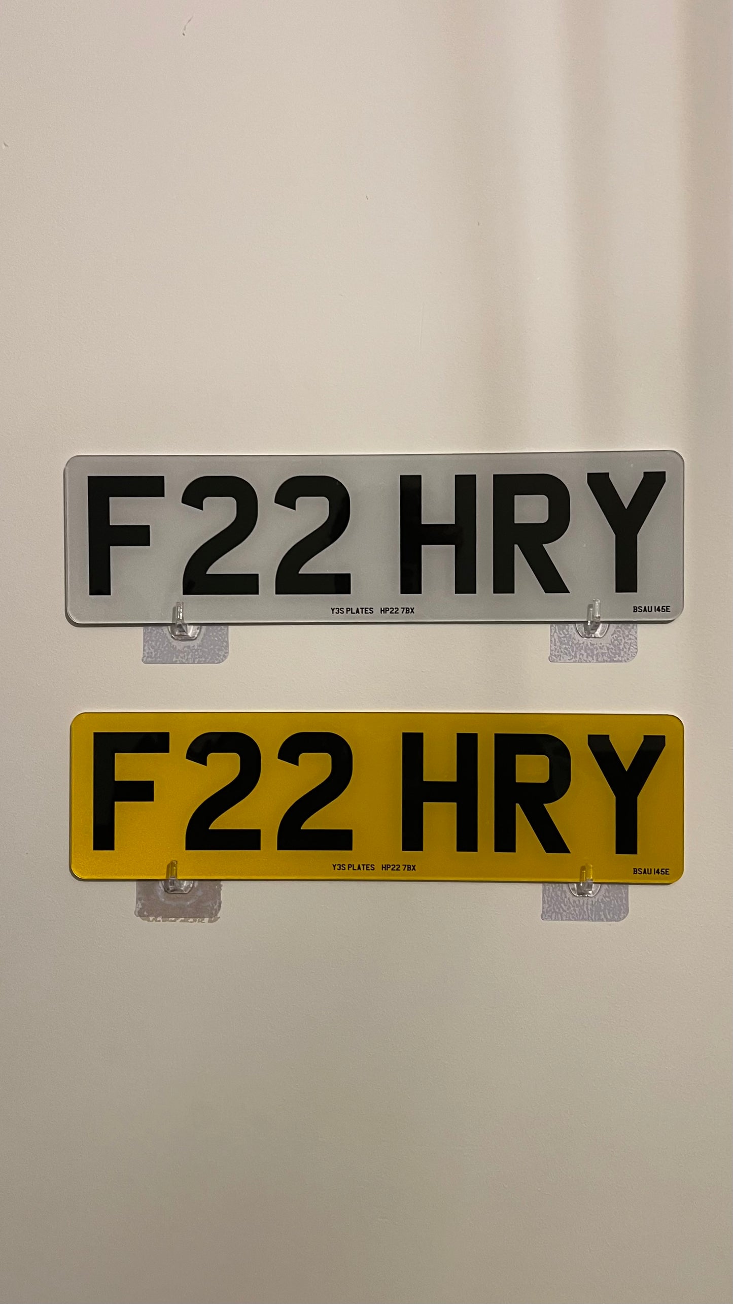 F22 HRY Private Number Plate