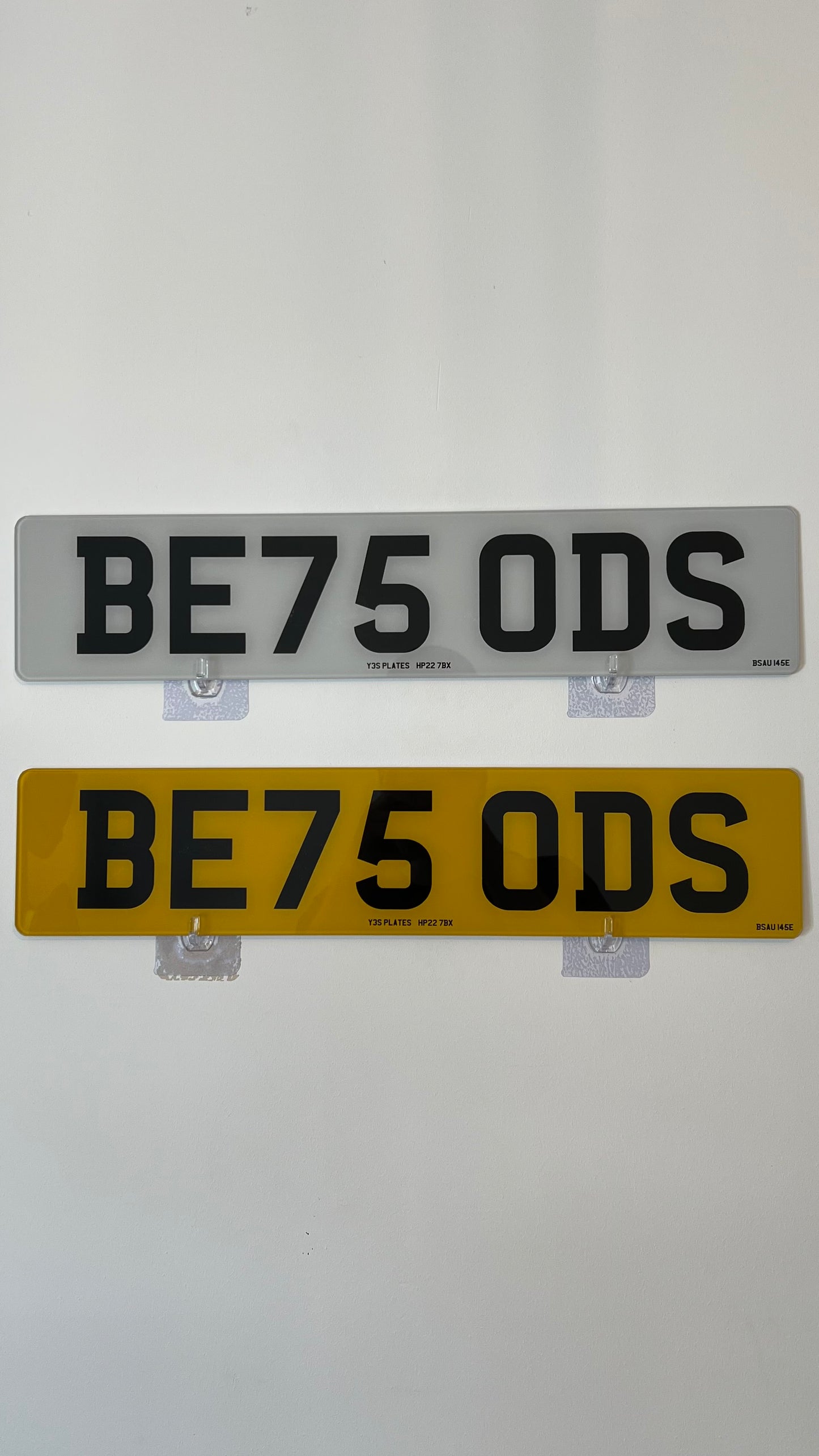 BE75 ODS Private Number Plate
